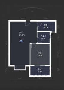 国强丰瑞园71平方简装两室36万