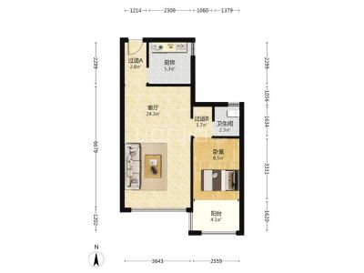 文德艺墅四室两厅两卫纯纯毛坯89平另赠30平方急售79万看房方便最好的楼层